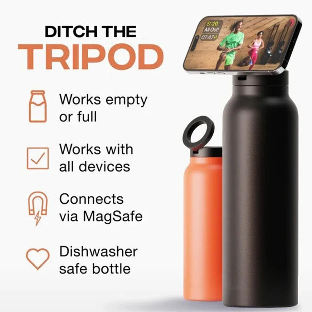 Water Bottle With Phone Holder